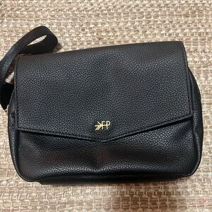 Black Leather Crossbody Bag
